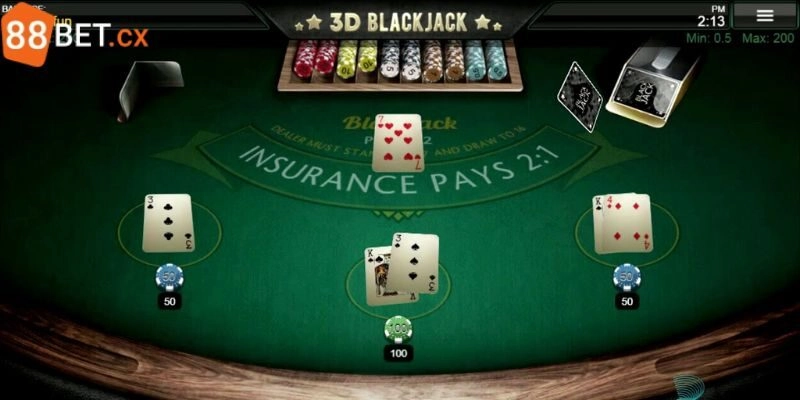 Thông tin sơ lược về siêu phẩm 3D Blackjack hấp dẫn hiện nay